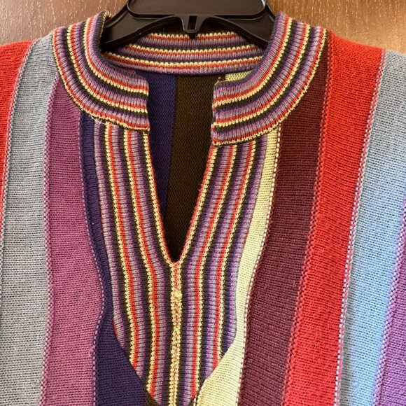 Vintage 70s wool striped sweater small-medium - Picture 6 of 6